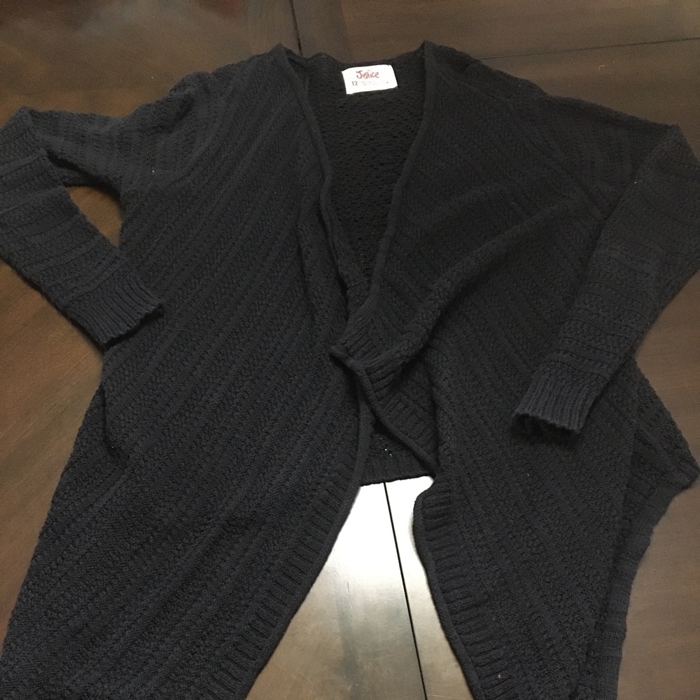 Girls black cardigan